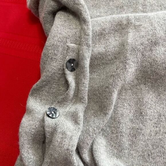 Micaela Greg Grey Alpaca Long Sleeve Dress Size Small - Picture 8 of 10